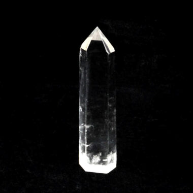 Bergkristall Spitze Höhe 80 mm transparent und glasklar aus Brasilien Edelsteine Heilsteine bei Wunderstein24