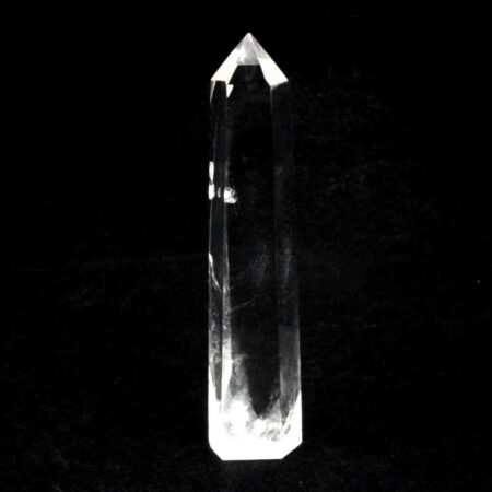 Bergkristall Spitze Höhe 90 mm transparent und glasklar aus Brasilien Edelsteine Heilsteine bei Wunderstein24