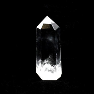 Bergkristall Spitze Höhe 64 mm transparent und glasklar aus Brasilien Edelsteine Heilsteine bei Wunderstein24