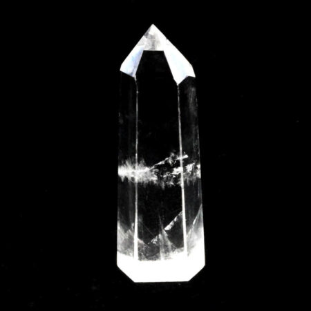 Bergkristall Spitze Höhe 75 mm transparent und glasklar aus Brasilien Edelsteine Heilsteine bei Wunderstein24