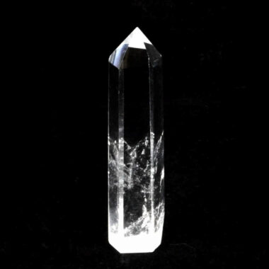Bergkristall Spitze Höhe 77 mm transparent und glasklar aus Brasilien Edelsteine Heilsteine bei Wunderstein24