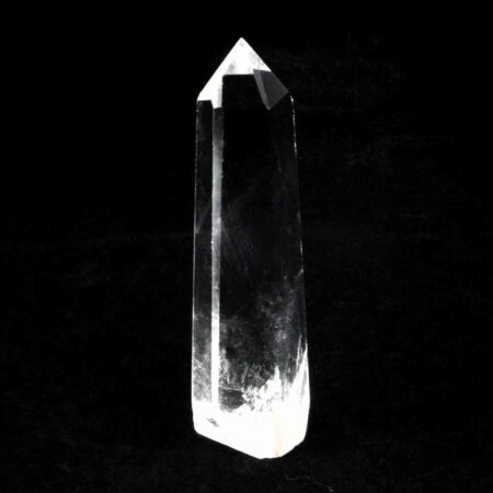 Bergkristall Spitze Höhe 81 mm transparent und glasklar aus Brasilien Edelsteine Heilsteine bei Wunderstein24