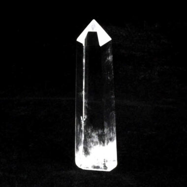 Bergkristall Spitze Höhe 72 mm transparent und glasklar aus Brasilien Edelsteine Heilsteine bei Wunderstein24