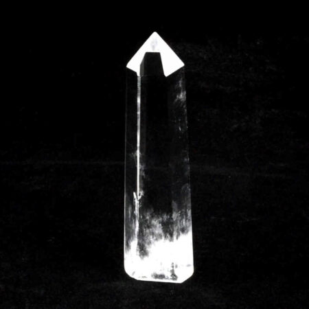 Bergkristall Spitze Höhe 72 mm transparent und glasklar aus Brasilien Edelsteine Heilsteine bei Wunderstein24