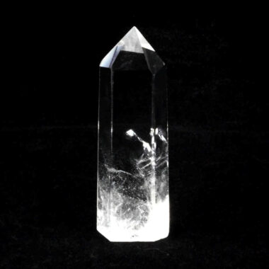 Bergkristall Spitze Höhe 70 mm transparent und glasklar aus Brasilien Edelsteine Heilsteine bei Wunderstein24