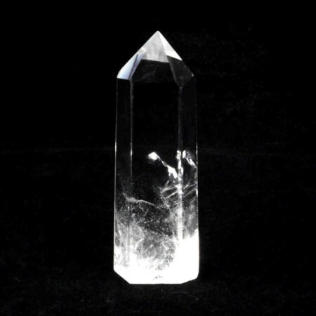 Bergkristall Spitze Höhe 70 mm transparent und glasklar aus Brasilien Edelsteine Heilsteine bei Wunderstein24
