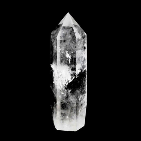 große Bergkristall Spitze Höhe 144 mm transparent aus Brasilien Edelsteine Heilsteine bei Wunderstein24
