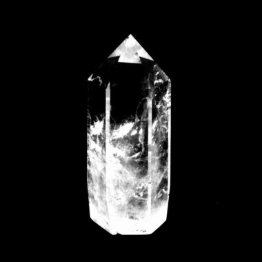 große Bergkristall Spitze Höhe 118 mm transparent aus Brasilien Edelsteine Heilsteine bei Wunderstein24
