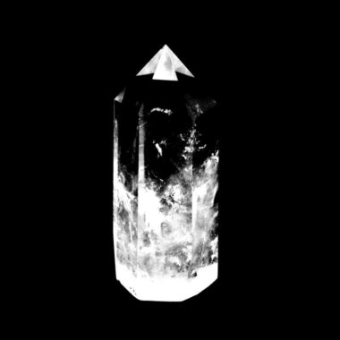 große Bergkristall Spitze Höhe 118 mm transparent aus Brasilien Edelsteine Heilsteine bei Wunderstein24