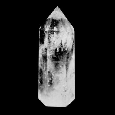große Bergkristall Spitze Höhe 140 mm transparent aus Brasilien Edelsteine Heilsteine bei Wunderstein24