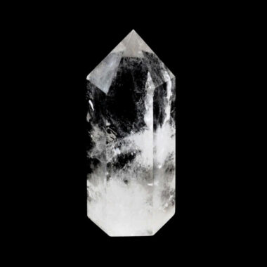 große Bergkristall Spitze Höhe 106 mm transparent aus Brasilien Edelsteine Heilsteine bei Wunderstein24