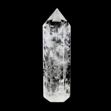 große Bergkristall Spitze Höhe 133 mm transparent aus Brasilien Edelsteine Heilsteine bei Wunderstein24