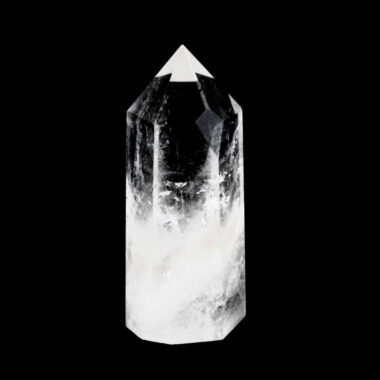 große Bergkristall Spitze Höhe 120 mm transparent aus Brasilien Edelsteine Heilsteine bei Wunderstein24