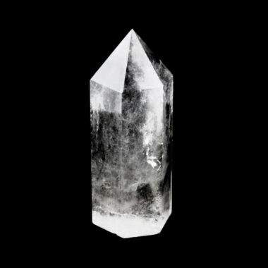 große Bergkristall Spitze Höhe 117 mm transparent aus Brasilien Edelsteine Heilsteine bei Wunderstein24