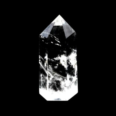 Bergkristall Spitze Höhe 55 mm transparent und glasklar aus Brasilien Edelsteine Heilsteine bei Wunderstein24