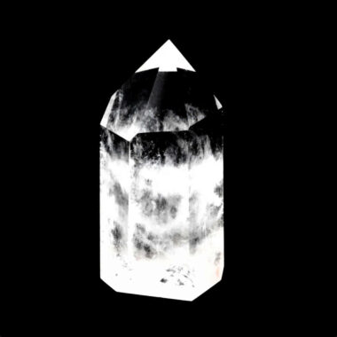 Bergkristall Spitze Höhe 65 mm transparent und glasklar aus Brasilien Edelsteine Heilsteine bei Wunderstein24