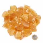Calcit orange | gelb Rohsteine | Wassersteine transparent Ø ca. 30 – 50 mm Edelsteine Heilsteine bei Wunderstein24