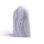 Chalcedon blau Kristall | Obelisk | Spitze Höhe 45 mm aus Namibia Edelsteine Heilsteine bei Wunderstein24
