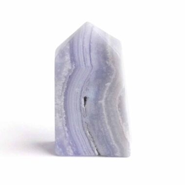 Chalcedon blau Kristall | Obelisk | Spitze Höhe 45 mm aus Namibia Edelsteine Heilsteine bei Wunderstein24