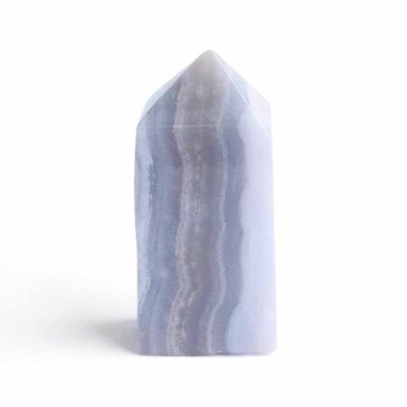 Chalcedon blau Kristall | Obelisk | Spitze Höhe 44 mm aus Namibia Edelsteine Heilsteine bei Wunderstein24