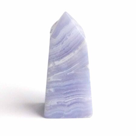 Chalcedon blau Kristall | Obelisk | Spitze Höhe 46 mm aus Namibia Edelsteine Heilsteine bei Wunderstein24