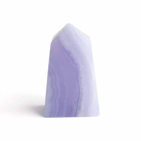 Chalcedon blau Kristall | Obelisk | Spitze Höhe 40 mm aus Namibia Edelsteine Heilsteine bei Wunderstein24