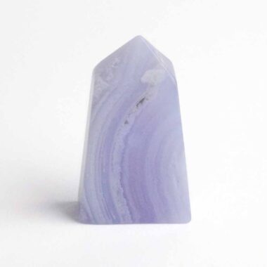Chalcedon blau Kristall | Obelisk | Spitze Höhe 40 mm aus Namibia Edelsteine Heilsteine bei Wunderstein24