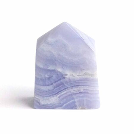 Chalcedon blau Kristall | Obelisk | Spitze Höhe 40 mm aus Namibia Edelsteine Heilsteine bei Wunderstein24
