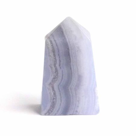Chalcedon blau Kristall | Obelisk | Spitze Höhe 45 mm aus Namibia Edelsteine Heilsteine bei Wunderstein24