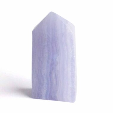 Chalcedon blau Kristall | Obelisk | Spitze Höhe 47 mm aus Namibia Edelsteine Heilsteine bei Wunderstein24