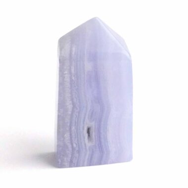 Chalcedon blau Kristall | Obelisk | Spitze Höhe 47 mm aus Namibia Edelsteine Heilsteine bei Wunderstein24