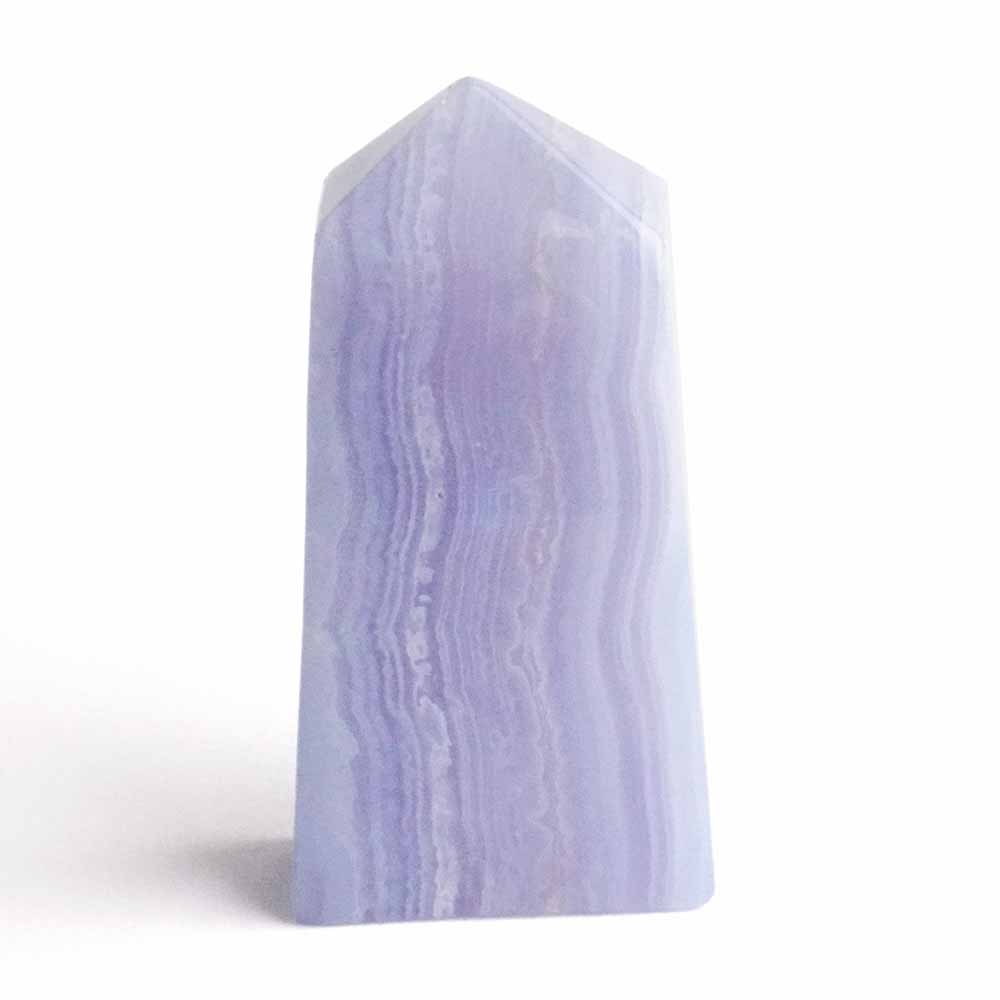 Chalcedon blau Kristall | Obelisk | Spitze Höhe 50 mm aus Namibia Edelsteine Heilsteine bei Wunderstein24 Chalcedon blau Kristall | Obelisk | Spitze Höhe 50 mm aus Namibia Edelsteine Heilsteine bei Wunderstein24