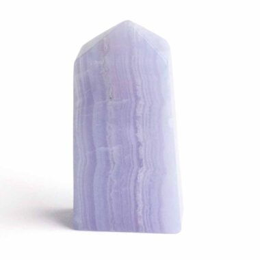 Chalcedon blau Kristall | Obelisk | Spitze Höhe 50 mm aus Namibia Edelsteine Heilsteine bei Wunderstein24