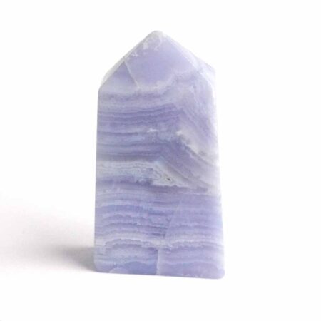 Chalcedon blau Kristall | Obelisk | Spitze Höhe 58 mm aus Namibia Edelsteine Heilsteine bei Wunderstein24