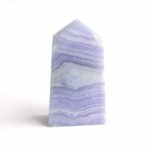 Chalcedon blau Kristall | Obelisk | Spitze Höhe 60 mm aus Namibia Edelsteine Heilsteine bei Wunderstein24