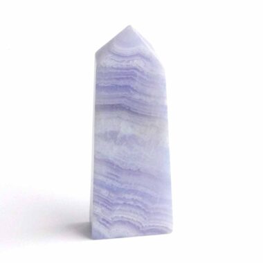 Chalcedon blau Kristall | Obelisk | Spitze Höhe 60 mm aus Namibia Edelsteine Heilsteine bei Wunderstein24