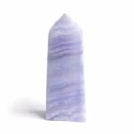 Chalcedon blau Kristall | Obelisk | Spitze Höhe 60 mm aus Namibia Edelsteine Heilsteine bei Wunderstein24