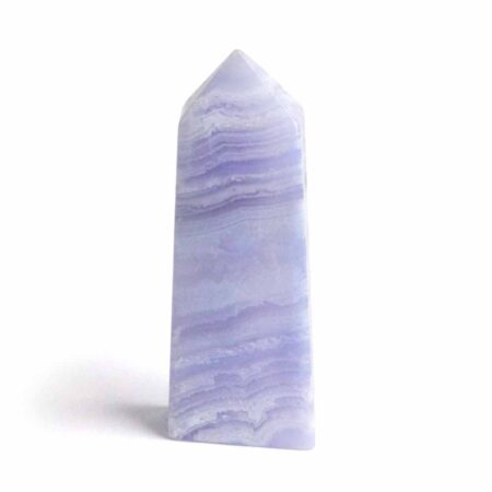 Chalcedon blau Kristall | Obelisk | Spitze Höhe 60 mm aus Namibia Edelsteine Heilsteine bei Wunderstein24