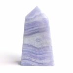 Chalcedon blau Kristall | Obelisk | Spitze Höhe 60 mm aus Namibia Edelsteine Heilsteine bei Wunderstein24
