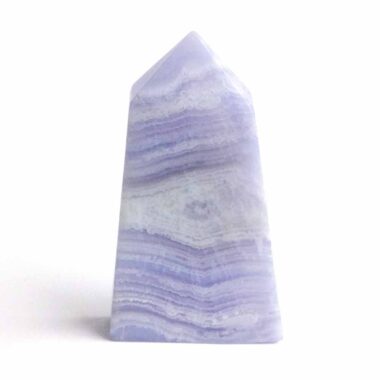Chalcedon blau Kristall | Obelisk | Spitze Höhe 60 mm aus Namibia Edelsteine Heilsteine bei Wunderstein24