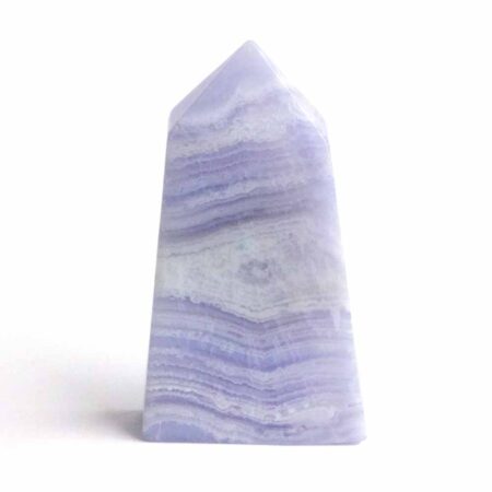Chalcedon blau Kristall | Obelisk | Spitze Höhe 60 mm aus Namibia Edelsteine Heilsteine bei Wunderstein24