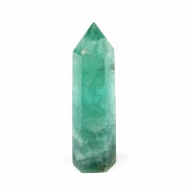 Fluorit Spitze poliert grün Höhe 83 mm in sehr guter Qualität Edelsteine Heilsteine bei Wunderstein24