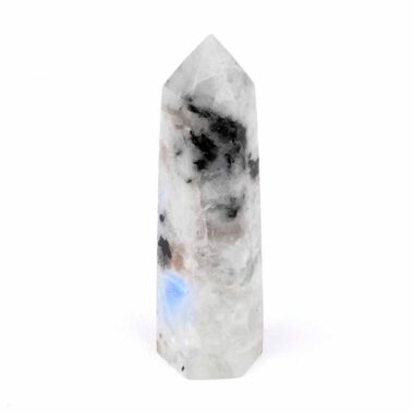 Regenbogen Mondstein Spitze Höhe 82 mm aus Indien Edelsteine Heilsteine bei Wunderstein24