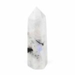 Regenbogen Mondstein Spitze Höhe 83 mm aus Indien Edelsteine Heilsteine bei Wunderstein24
