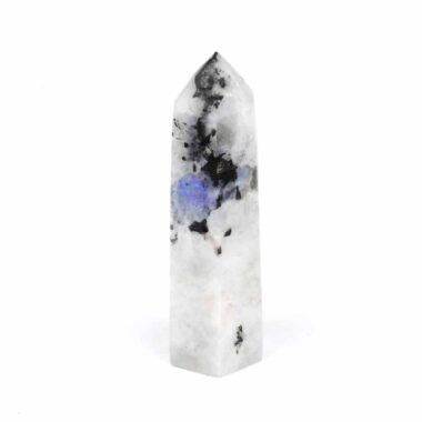 Regenbogen Mondstein Spitze Höhe 83 mm aus Indien Edelsteine Heilsteine bei Wunderstein24