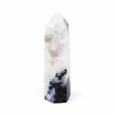 Regenbogen Mondstein Spitze Höhe 82 mm aus Indien Edelsteine Heilsteine bei Wunderstein24