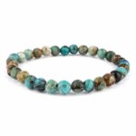 Opal blau Ø 6 mm Kugel | Perlen Armband flexibel und dehnbar Edelsteine Heilsteine bei Wunderstein24