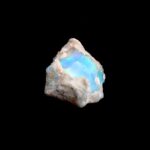 Opal Edelstein roh Ø 26,4 mm | 34 Karat Edelopal aus Äthiopien Edelsteine Heilsteine bei Wunderstein24