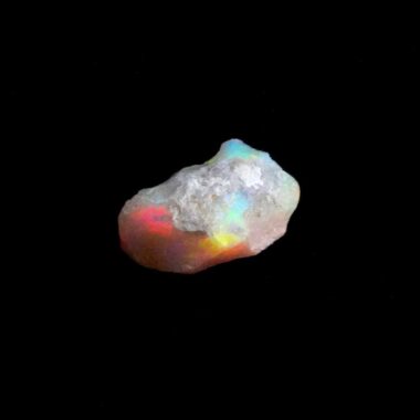 Opal Edelstein roh Ø 22,3 mm | 15 Karat Edelopal aus Äthiopien Edelsteine Heilsteine bei Wunderstein24