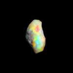 Opal Edelstein roh Ø 22,3 mm | 15 Karat Edelopal aus Äthiopien Edelsteine Heilsteine bei Wunderstein24